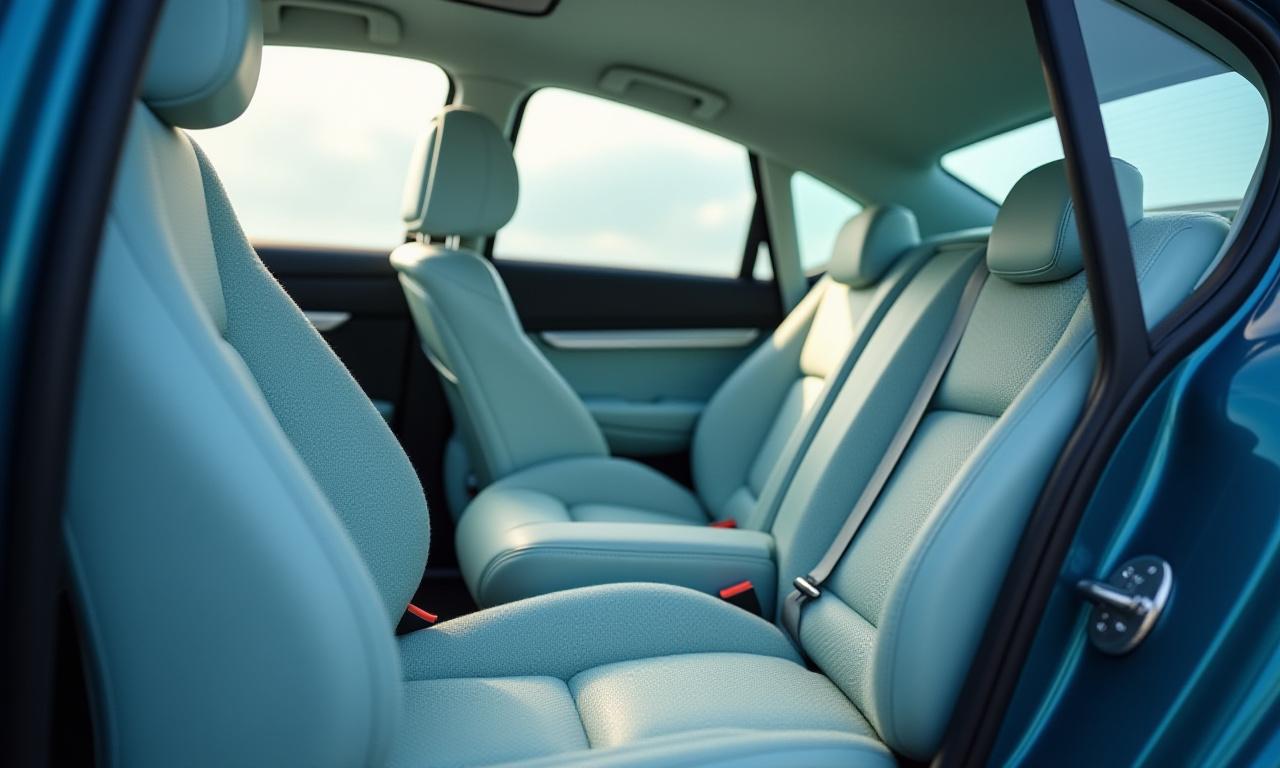 Confronto prima e dopo della pulizia interni di un'auto